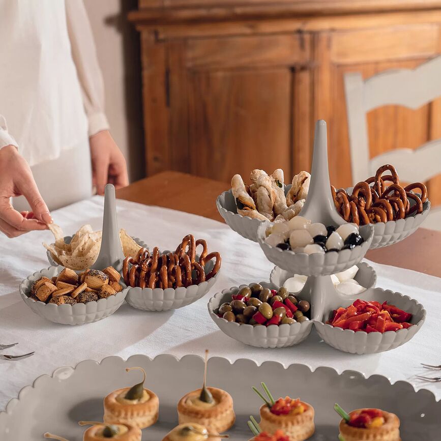 Tiffany Présentoir de Service pour snacks, pistache