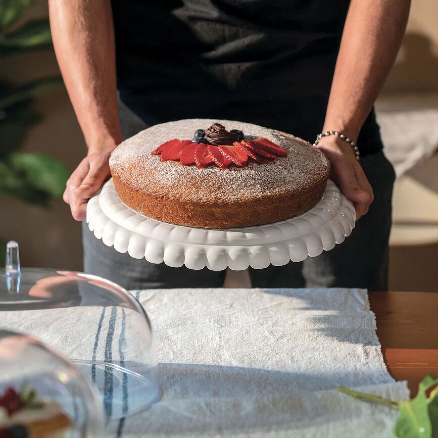 Tiffany Présentoir à Gâteau, petit, gris