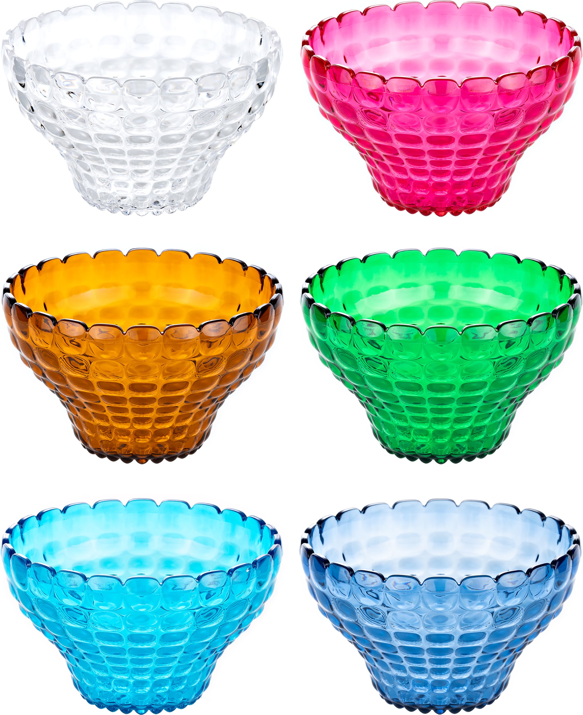 Tiffany Servierschüsseln bunt 6 St.