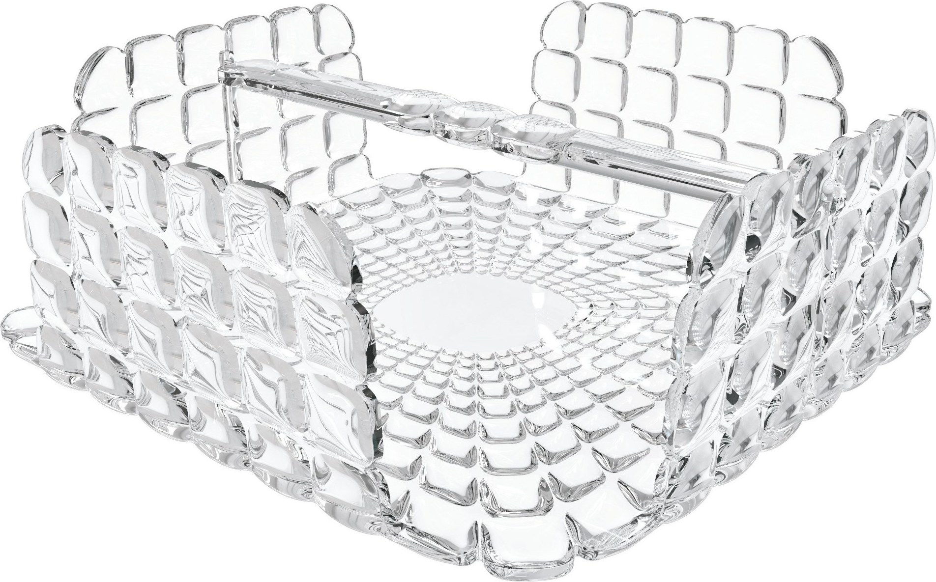 Tiffany Serviettenhalter quadratisch transparent