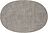 Tiffany Set de Table ovale, 33 x 48 cm, gris