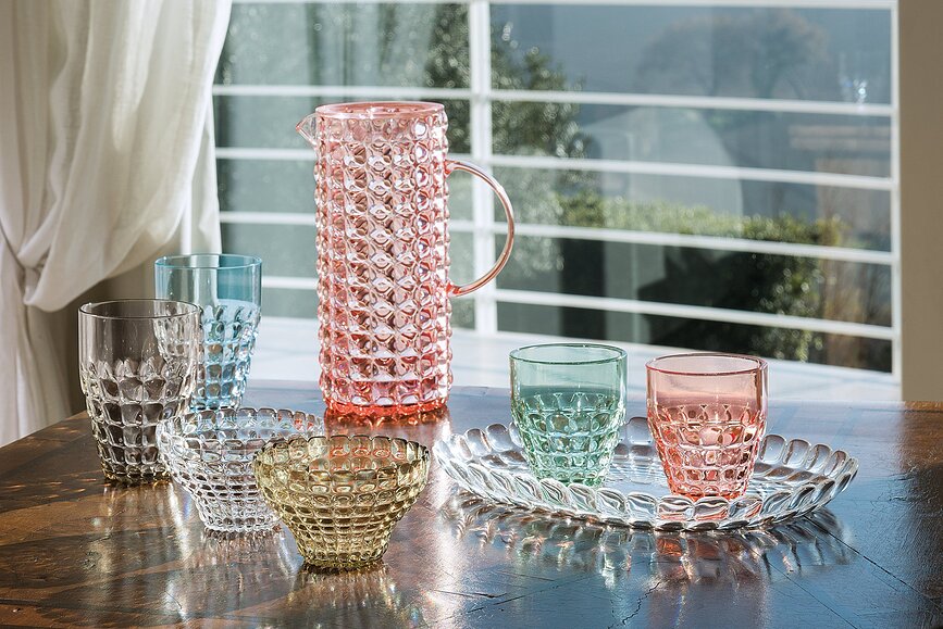 Tiffany Verre bas, transparent