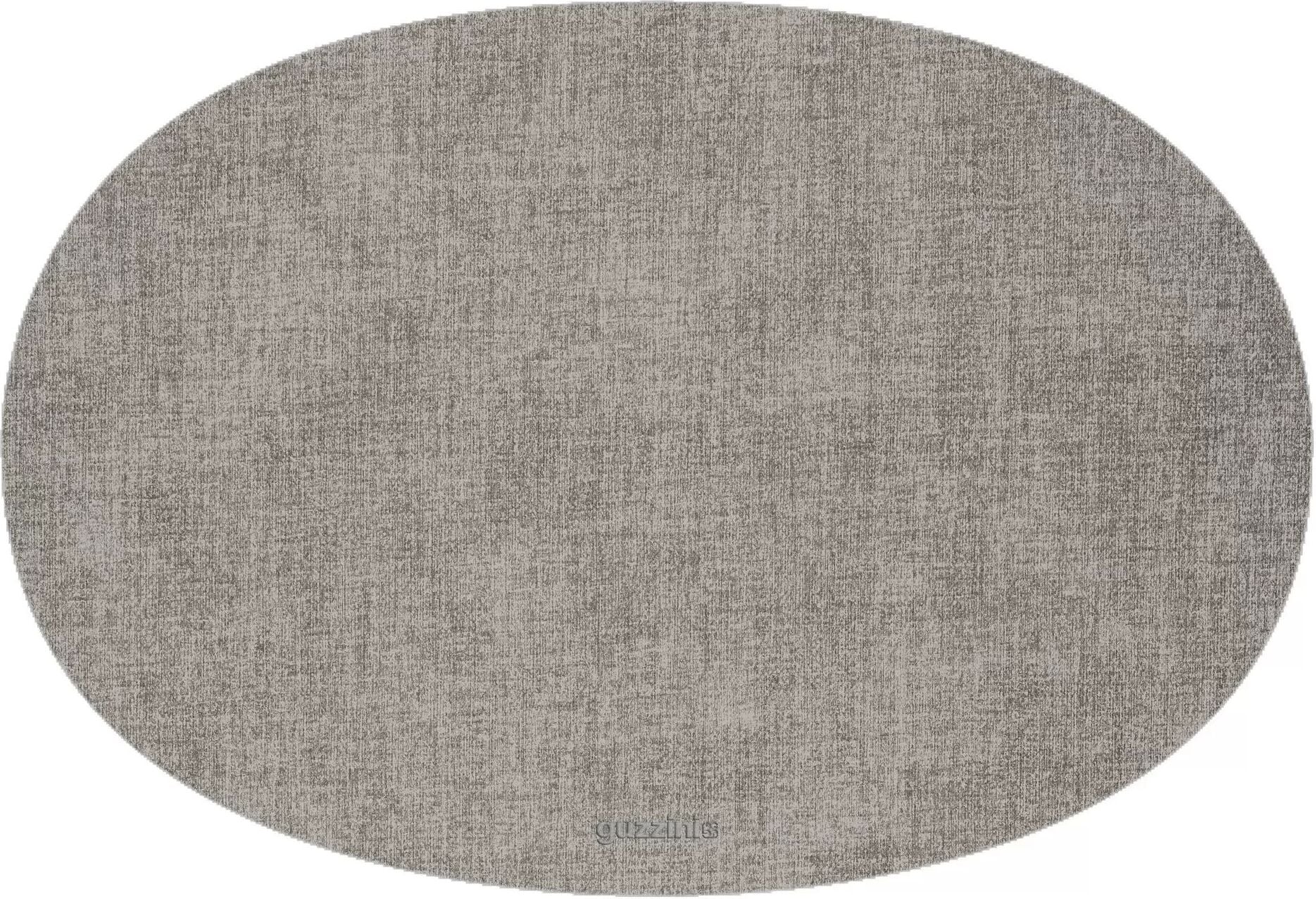 Tiffany Tellerunterlage 33 x 48 cm oval grau