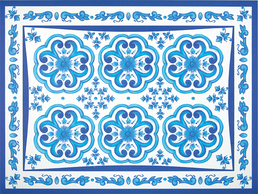 Tovaglietta da mettere sotto il piatto Blues 33 x 44 cm celeste