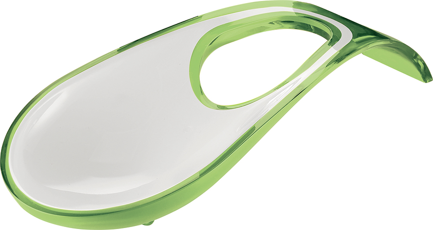 Two-tone Repose-cuillère de cuisine, vert