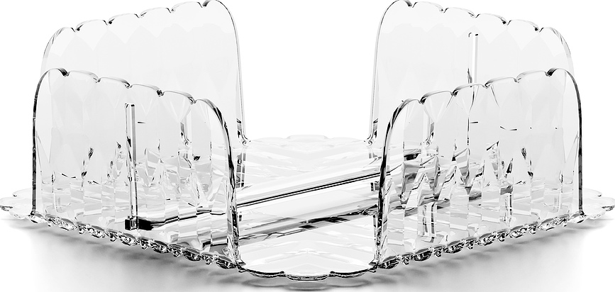 Vanity Porte-Serviettes, 20 x 20 cm, transparent