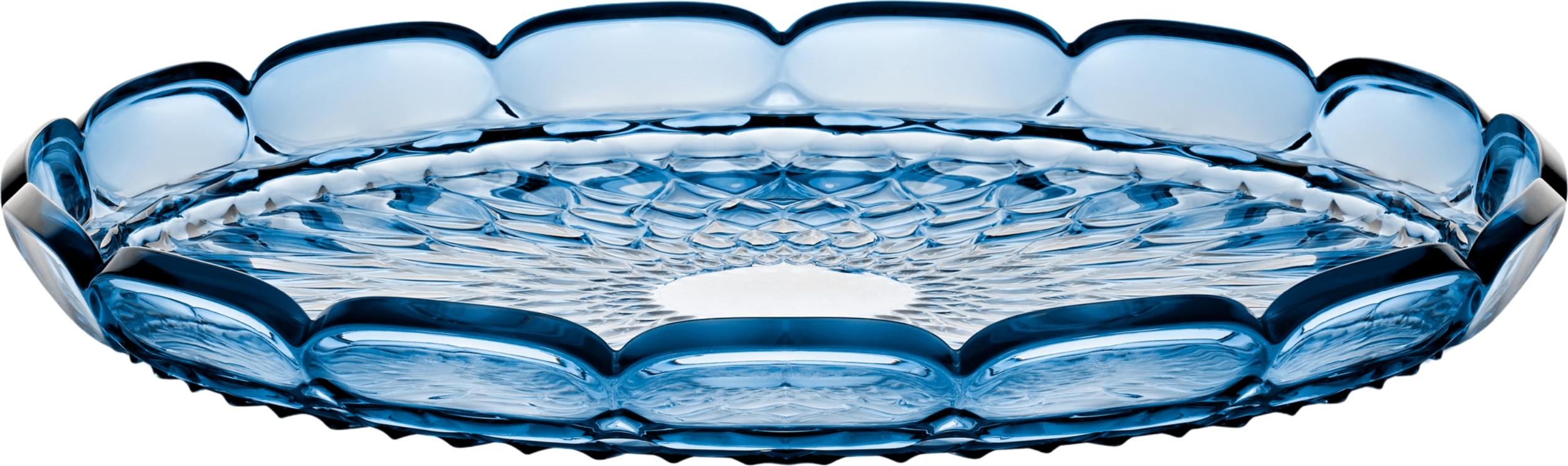 Vanity Serviertablett 36 cm blau