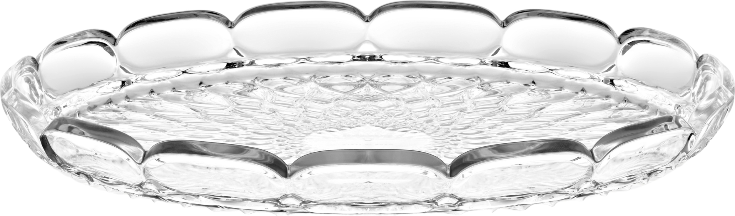 Vanity Serviertablett 36 cm transparent
