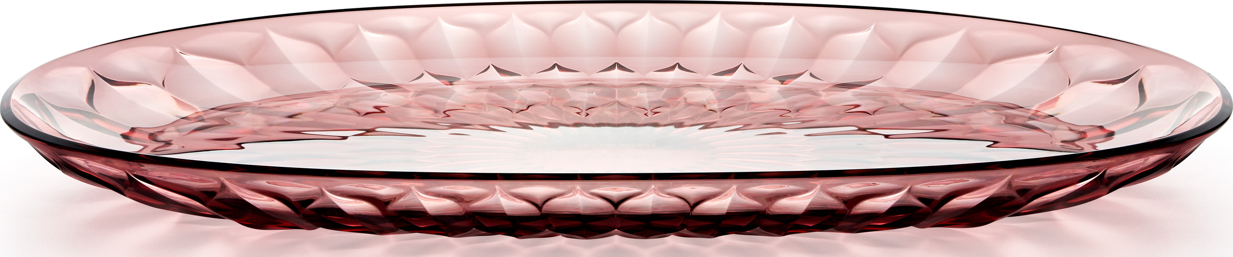 Vanity Serviertablett 45 cm oval violett-rosa
