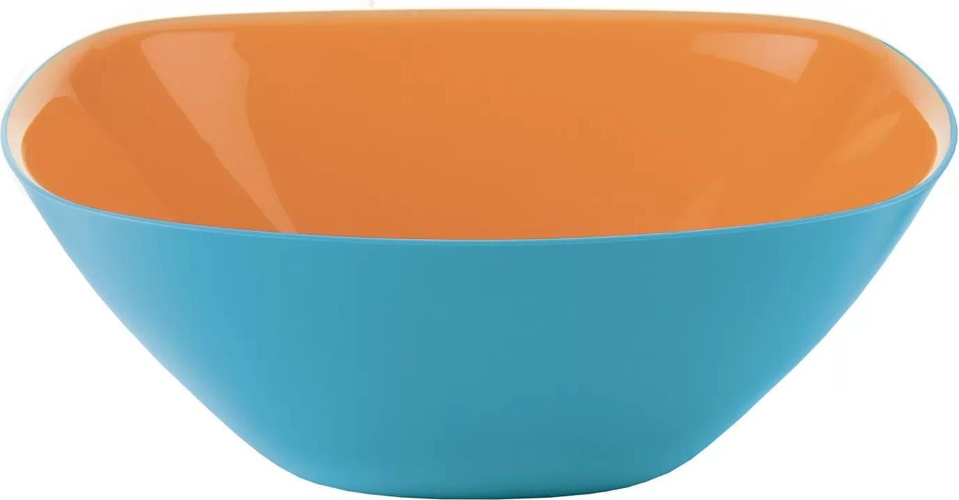 Vintage Schale 20 cm orangefarben-blau