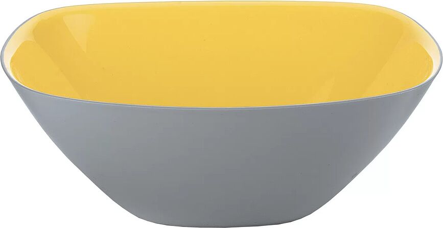 Vintage Skleda, 20 cm, rumeno-siva