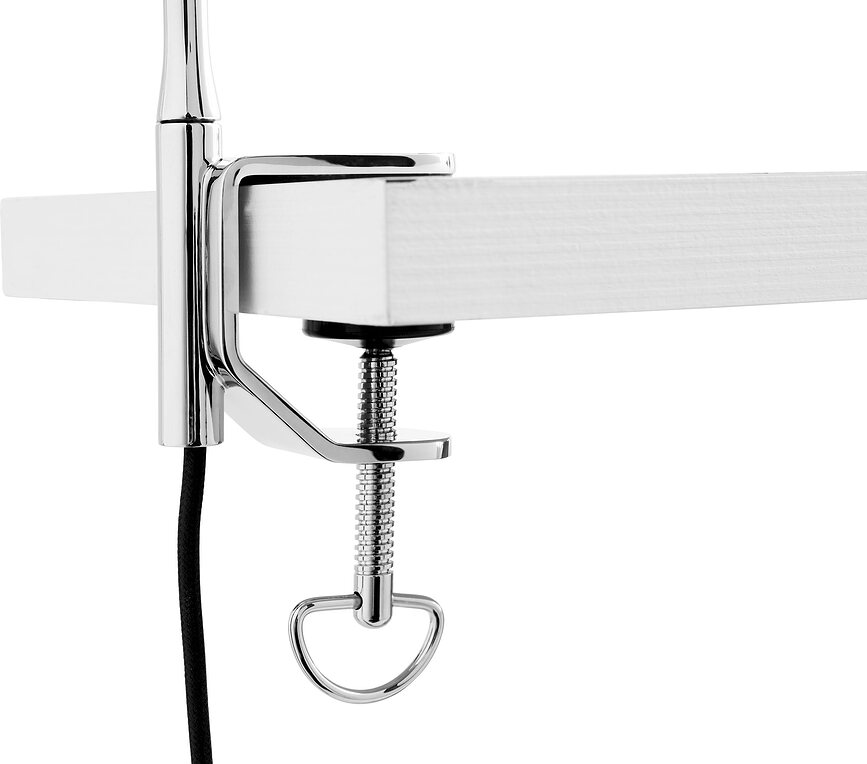 Apex Stolna Lampa s klipsom crna