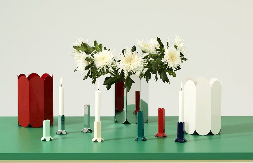 Arcs Bougeoir, Grand, rouge