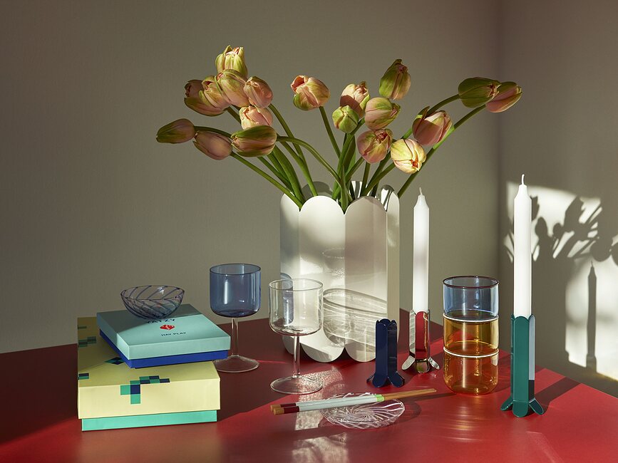 Arcs L Svečnik za klasično svečo, zrcalen