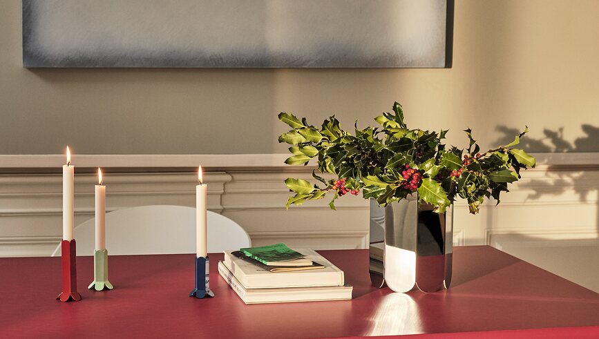 Arcs S Svečnik za klasično svečo, zrcalen