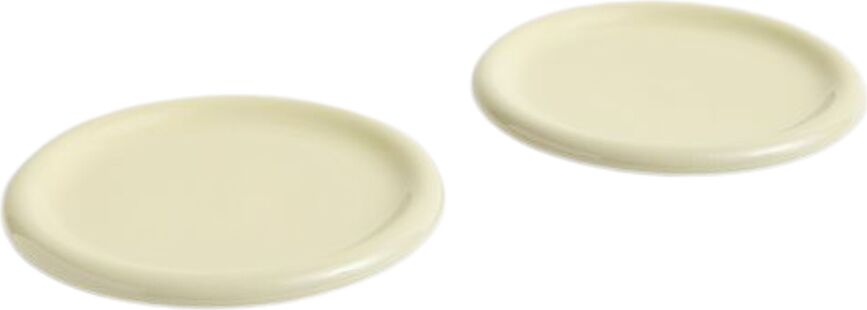 Assiettes plates Barro 24 cm, pistache, lot de 2