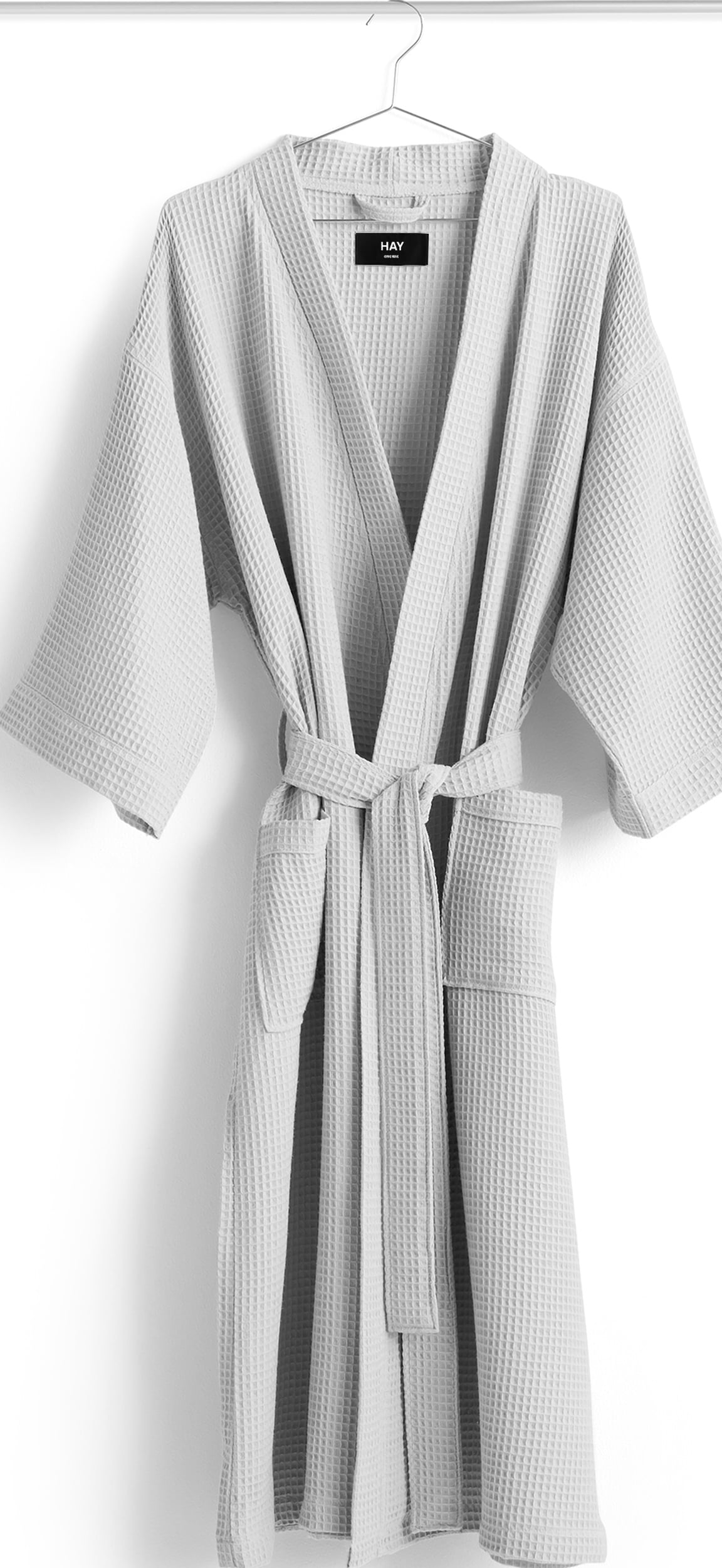 Bademantel Waffle, grau