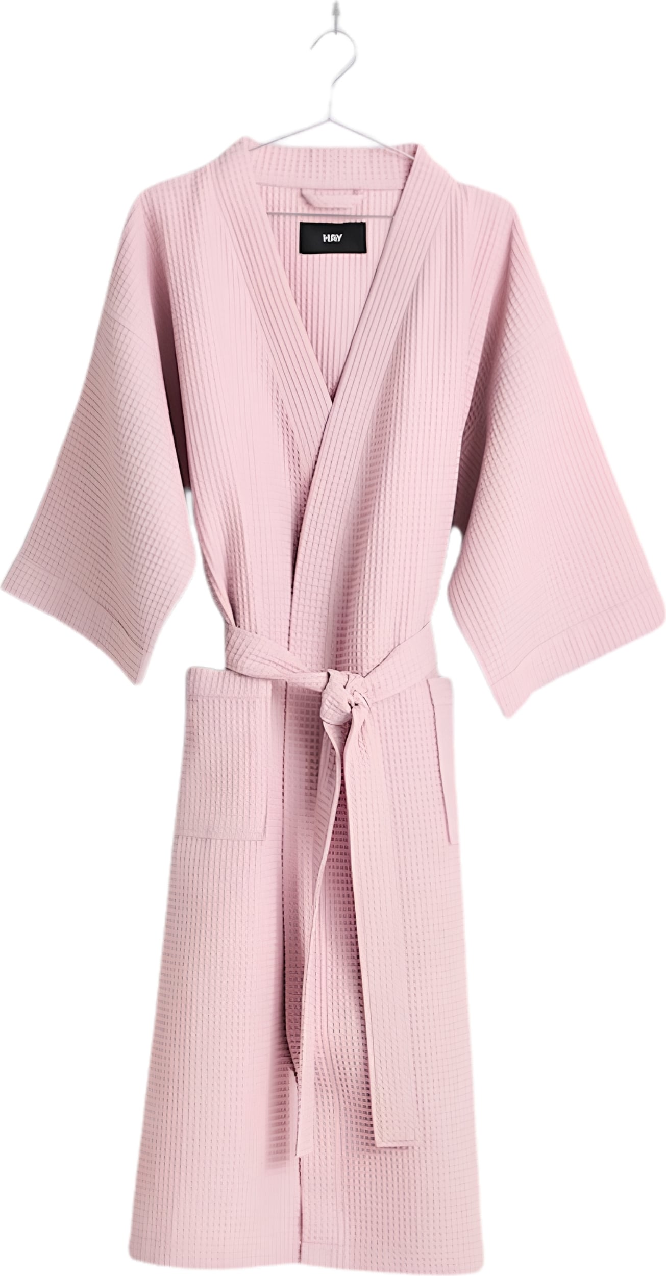 Bademantel Waffle, rosa