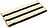 Badmat Trio beige-zwart-geel