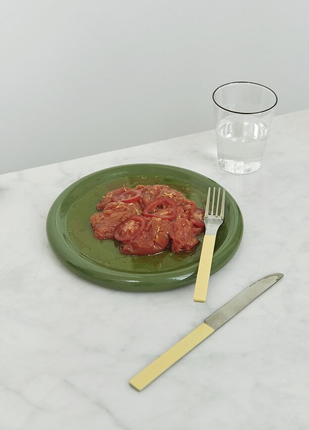 Barro Assiettes à déjeuner 18 cm, vertes, Lot de 2