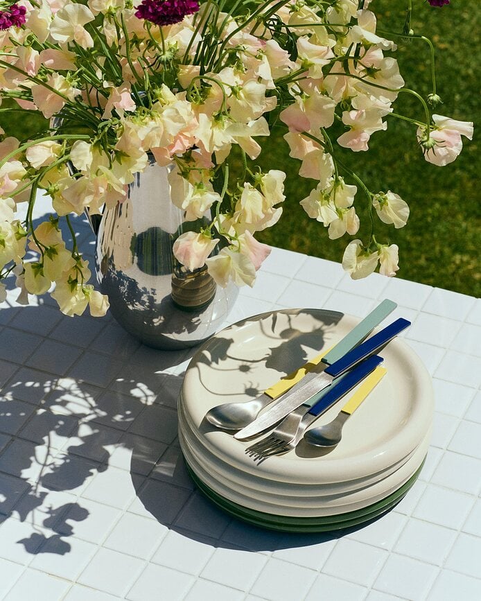 Barro Assiettes à déjeuner 18 cm, vertes, Lot de 2