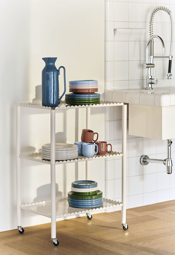 Barro Assiettes plates 24 cm, bleu foncé, Lot de 2