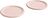 Barro Dinerborden 24 cm, roze, 2 st.