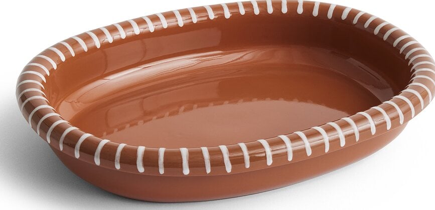 Barro Plat de Service taille L, marron