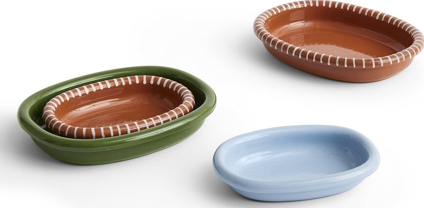 Barro Plat de Service taille L, marron