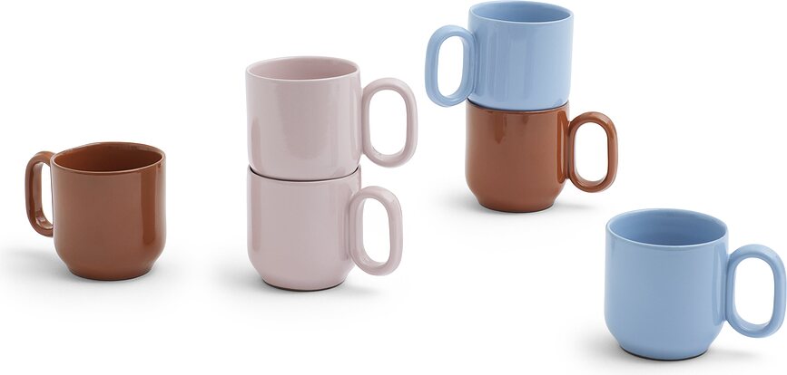 Barro Tasses, bleues, Lot de 2