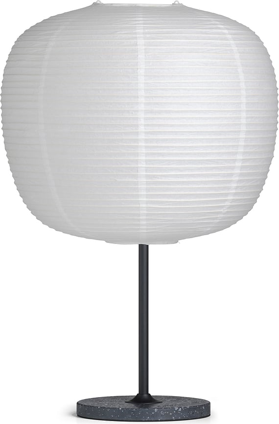 Base de terrazo Common, negra, para lámpara