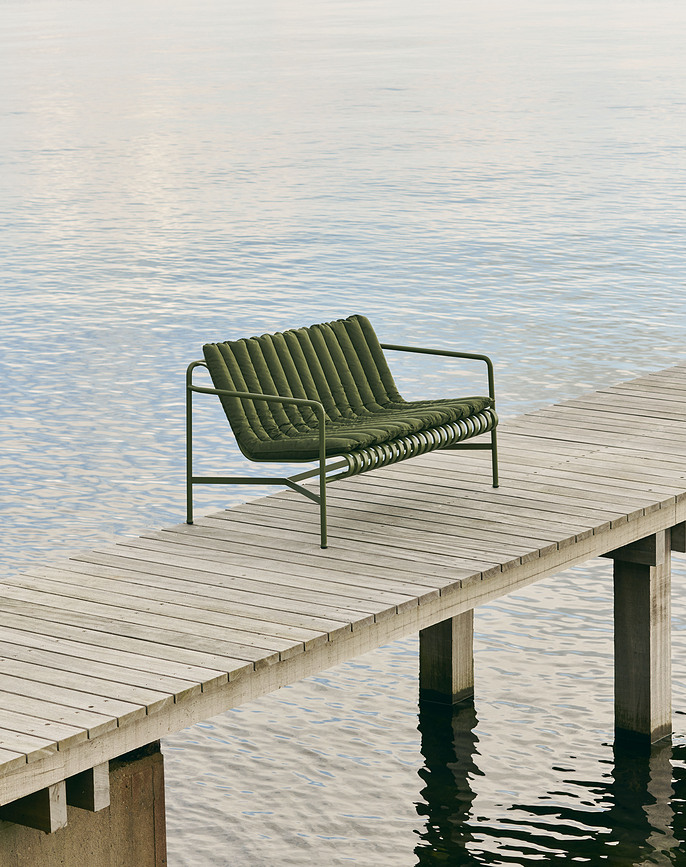 Blazina za vrtno klop Palissade 110 x 89 cm, olivna
