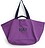 Bolsa de Fin de Semana orgánica, Talla L, morada