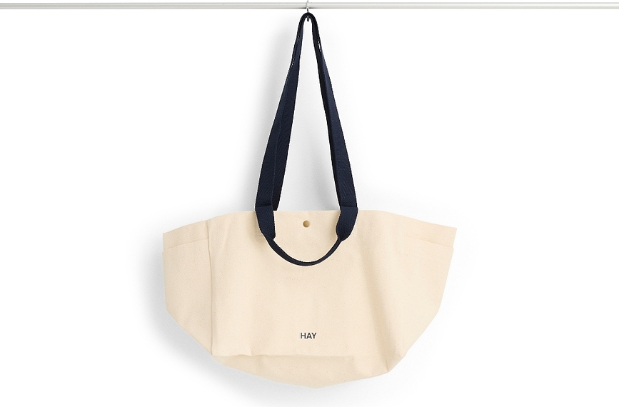 Bolsa de fin de semana orgánica, talla S, beige