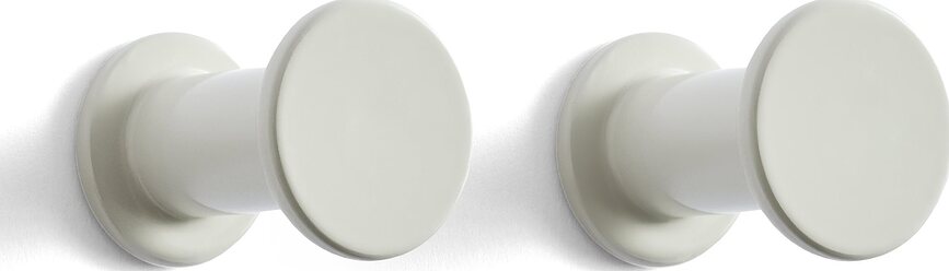 Bolt Crochets Muraux, gris clair, Lot de 2