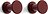 Bolt Crochets Muraux, rouges, Lot de 2