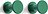 Bolt Crochets muraux, verts, Lot de 2