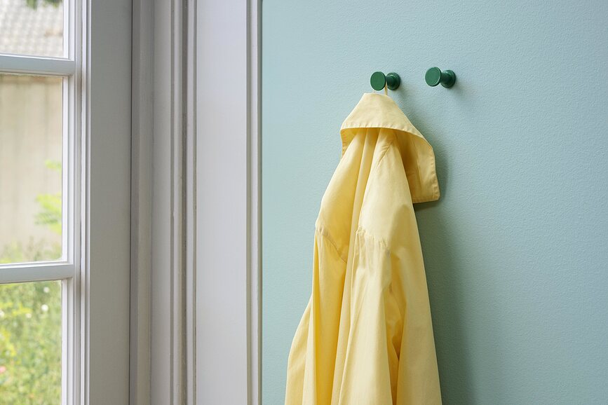 Bolt Stenski kavlji, rdeči, 2 kosa