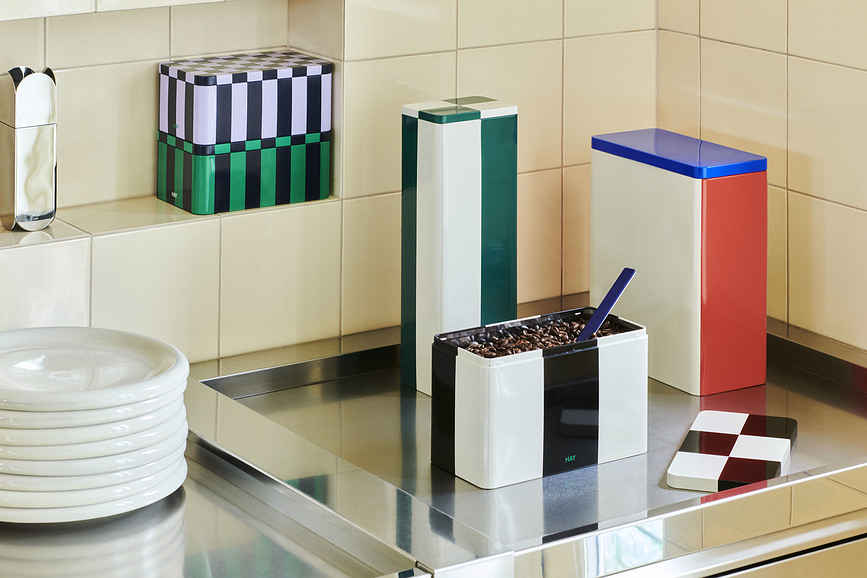 Bote de cocina Hay S, azul marino y lavanda