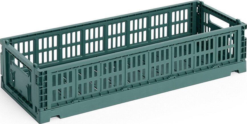 Caja Colour Crate Mini Oblong Hay, verde oscuro