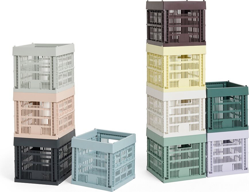 Caja de Almacenamiento Hay Colour Crate Cube, burdeos