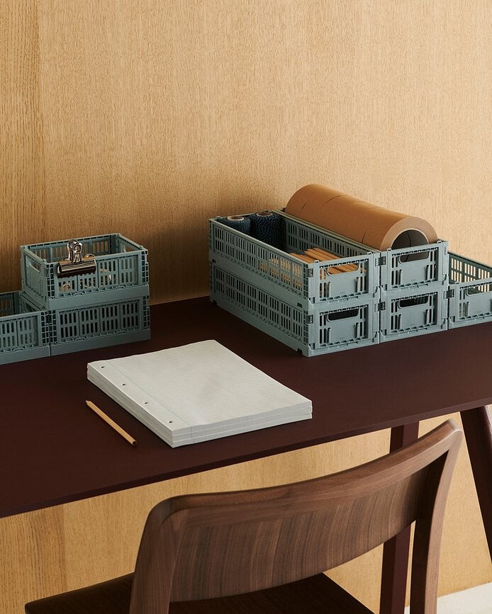 Caja de Almacenamiento Hay Colour Crate Mini Oblong, burdeos