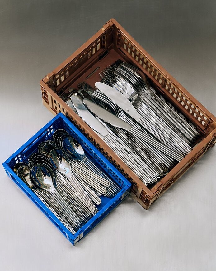 Cajas de Almacenamiento Hay Colour Crate Mini, burdeos, 2 unidades