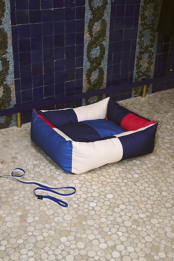 Cama para perro Hay L blanco y negro