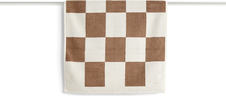 Check Bath Mat 50 x 90 cm, brown