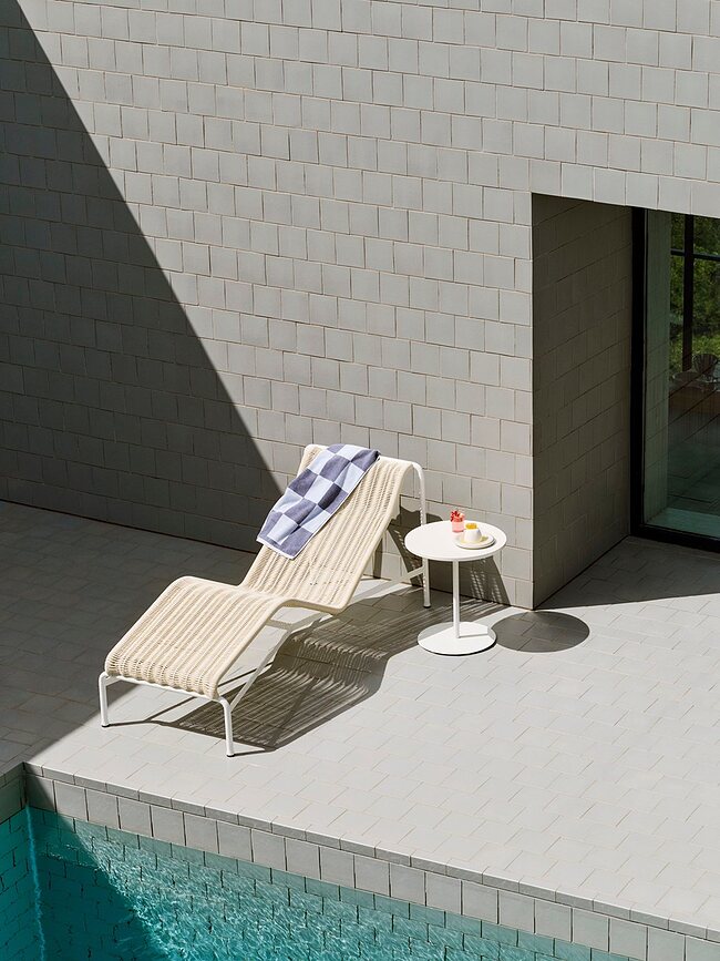 Check Organic Brisača, 70 x 136 cm, modra