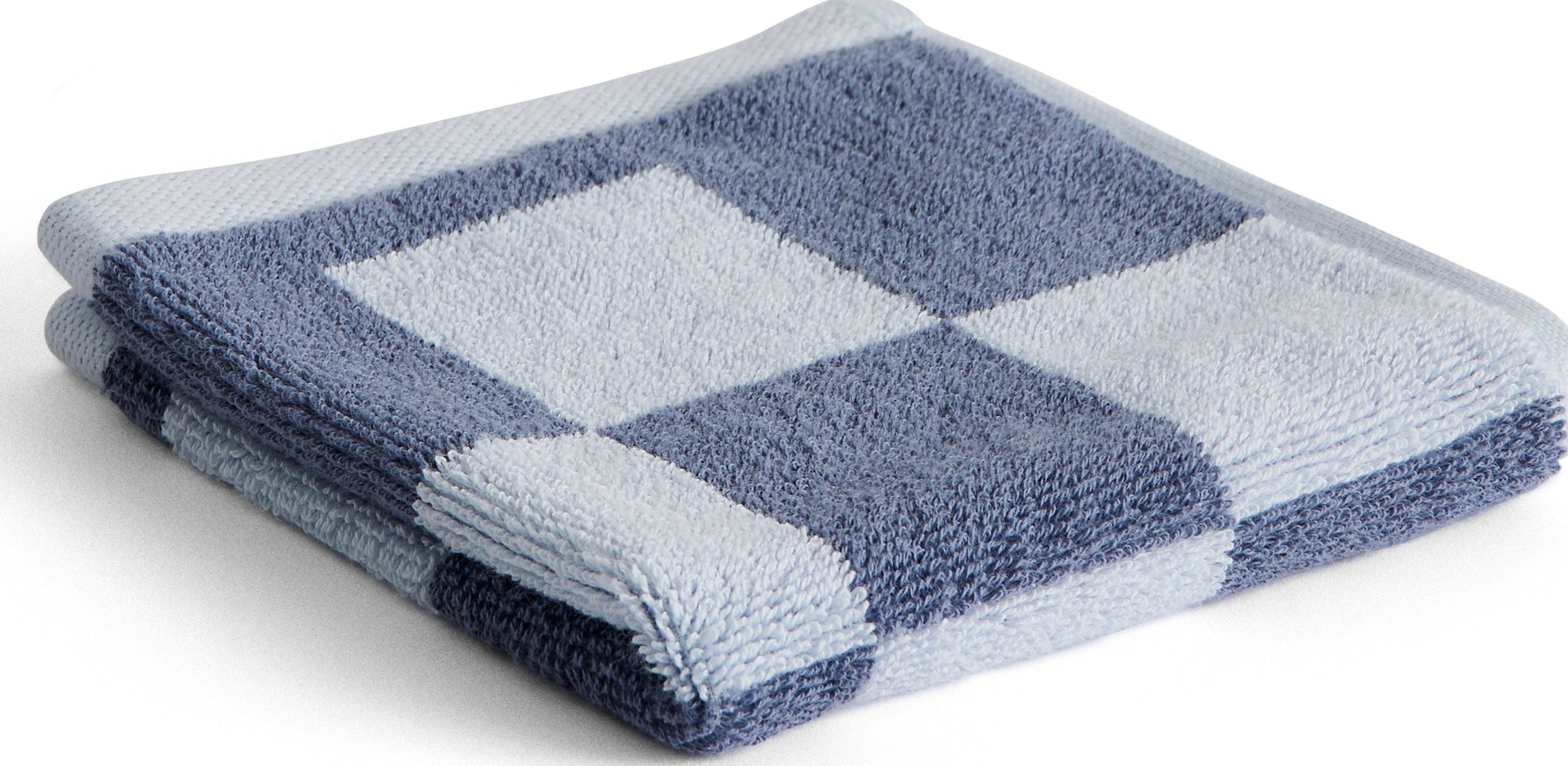 Check Organic Geschirrtuch 30 x 30 cm, blau