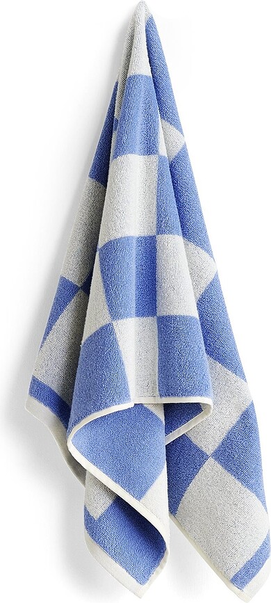 Check Organic Handtuch 50 x 90 cm himmelblau