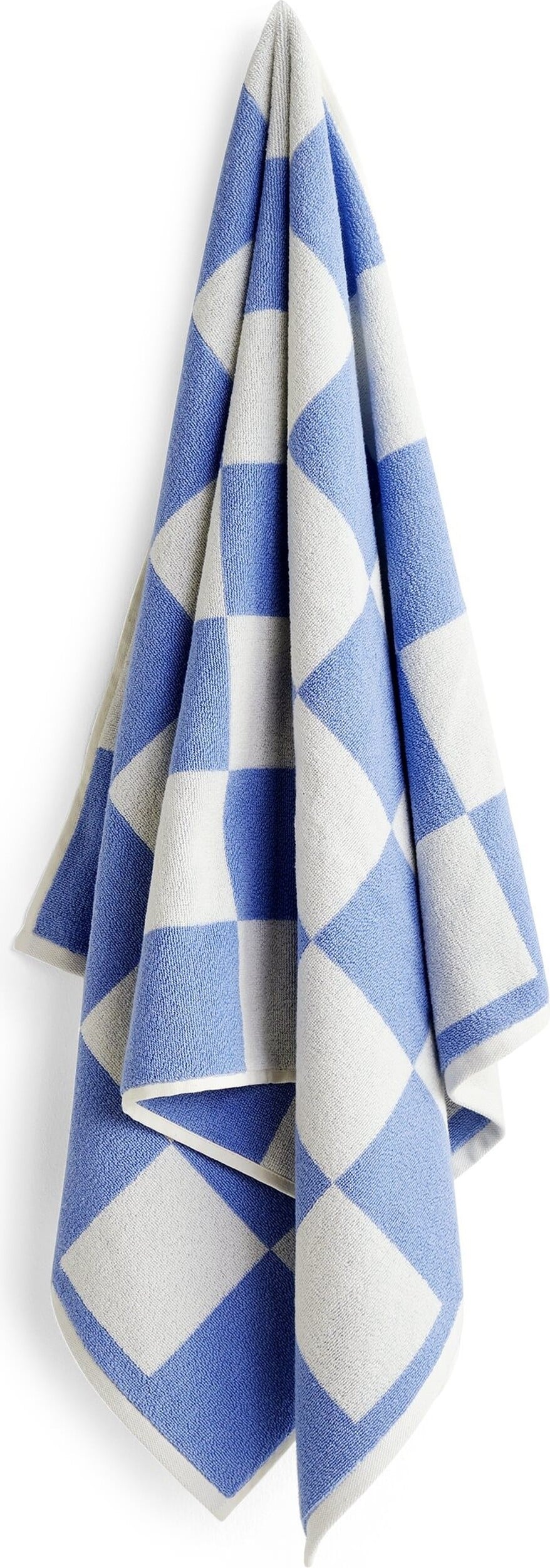 Check Organic Handtuch 70 x 136 cm himmelblau