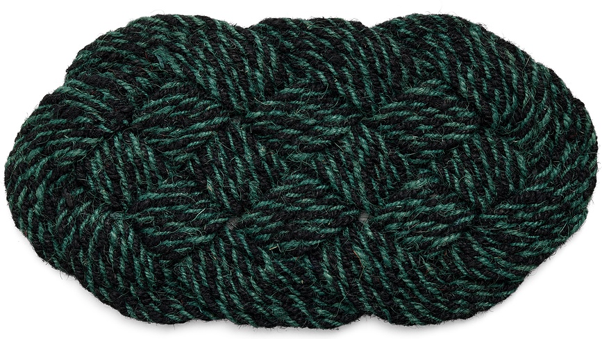 Coco Swirl lábtörlő, 40 x 80 cm, zöld